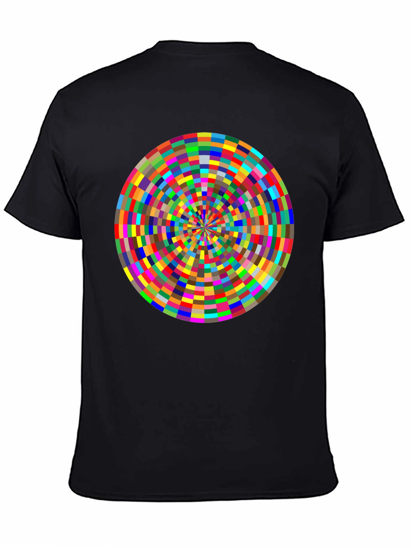 Geometric Kaleidoscope Graphic Tee - Modern Art Style
