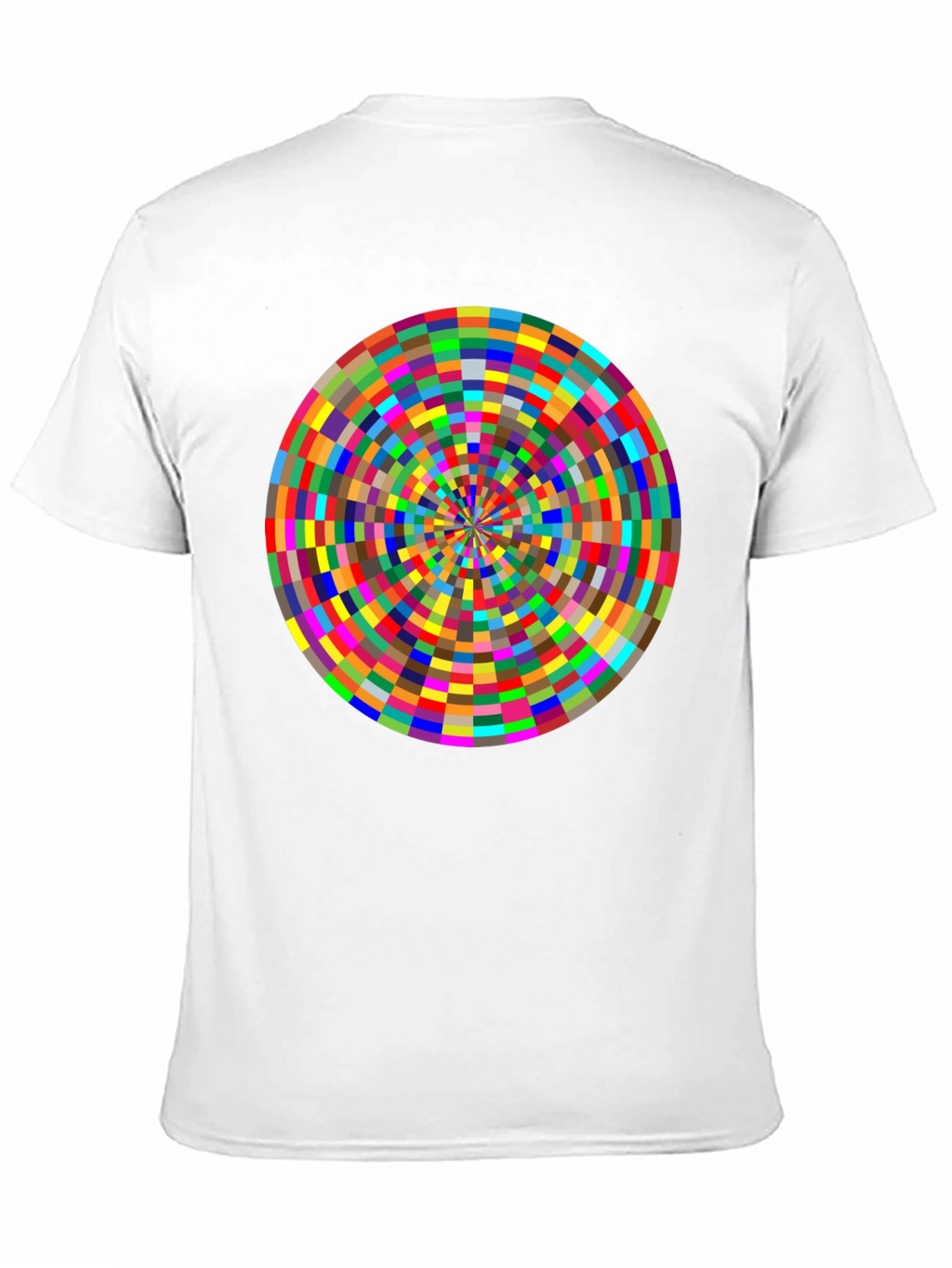 Geometric Kaleidoscope Graphic Tee - Modern Art Style