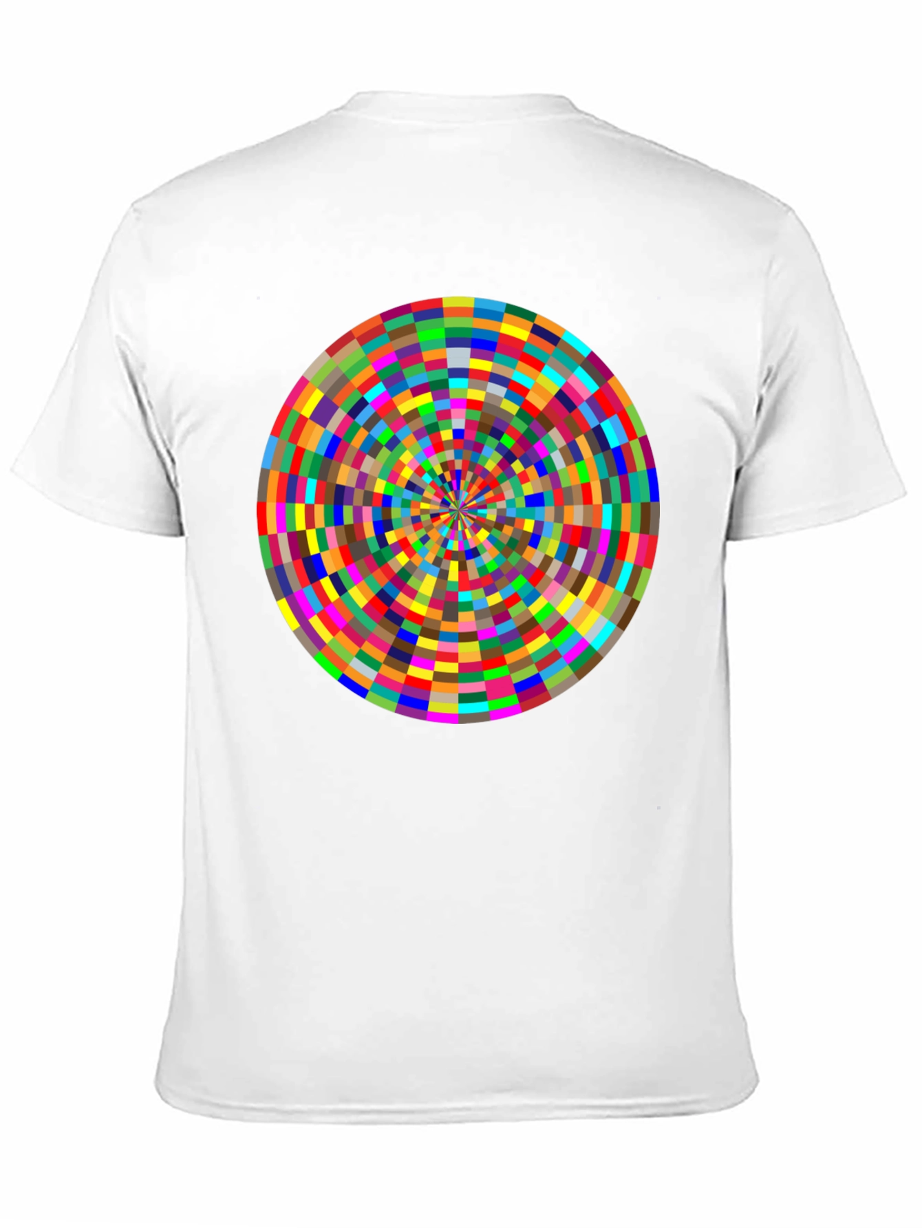 Geometric Kaleidoscope Graphic Tee - Modern Art Style