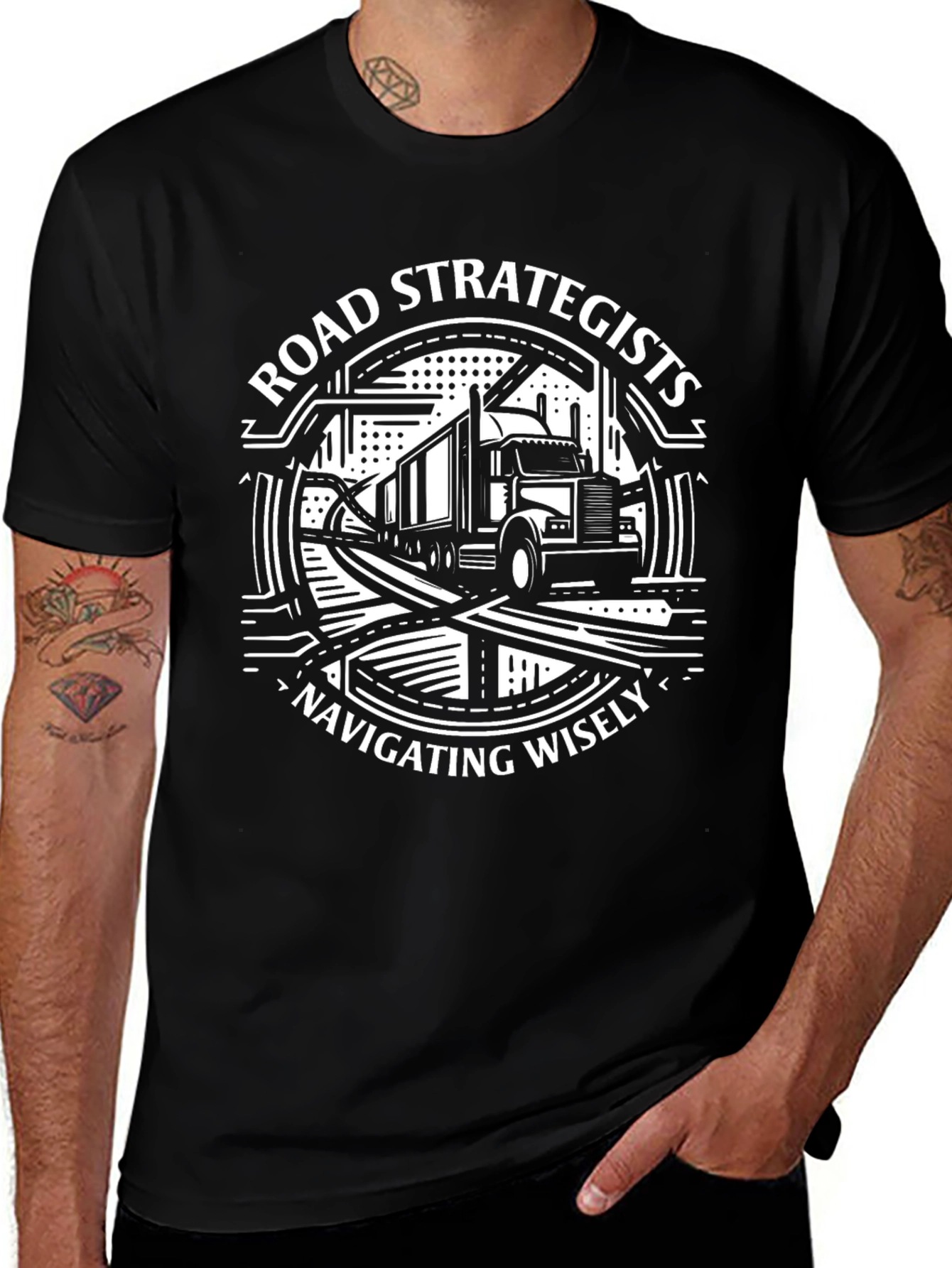 Road Strategists Trucker Graphic T-Shirt