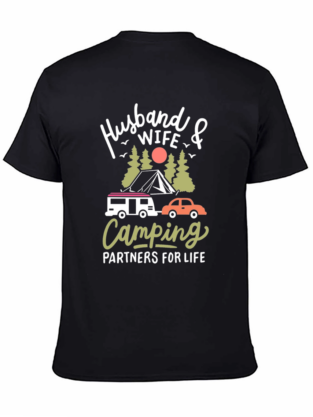 Husband Wife Camping Partners T-Shirt