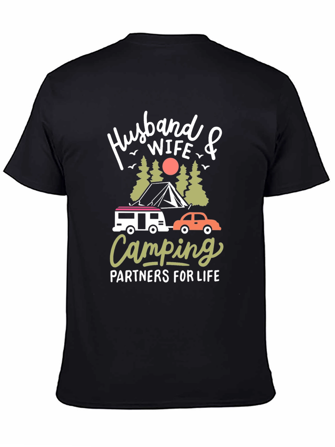 Husband Wife Camping Partners T-Shirt