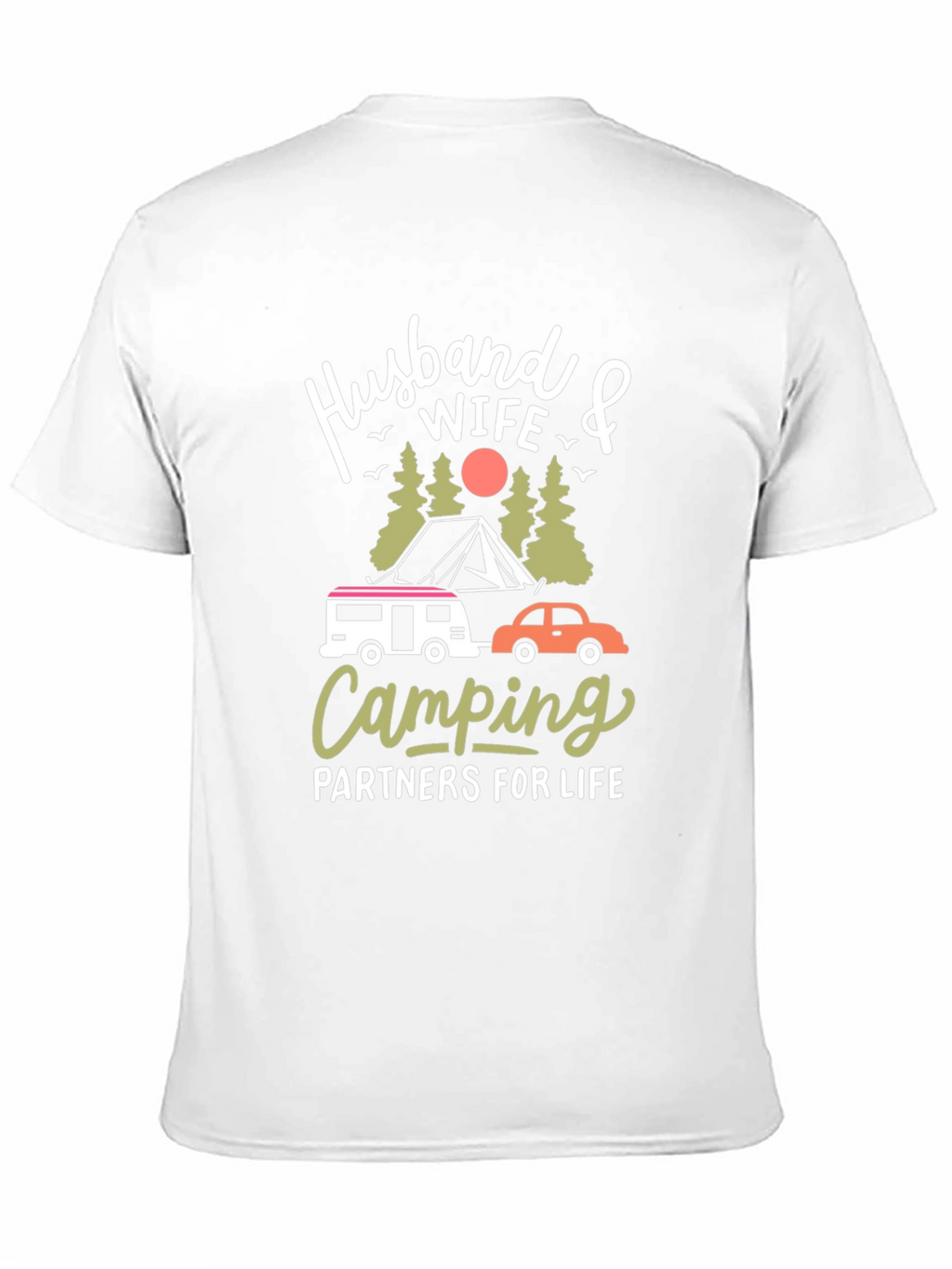 Husband Wife Camping Partners T-Shirt