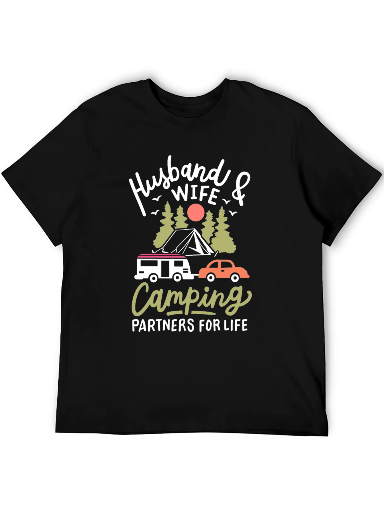 Husband Wife Camping Partners T-Shirt