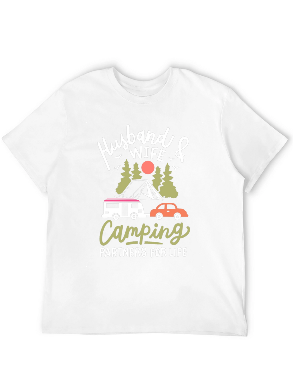 Husband Wife Camping Partners T-Shirt
