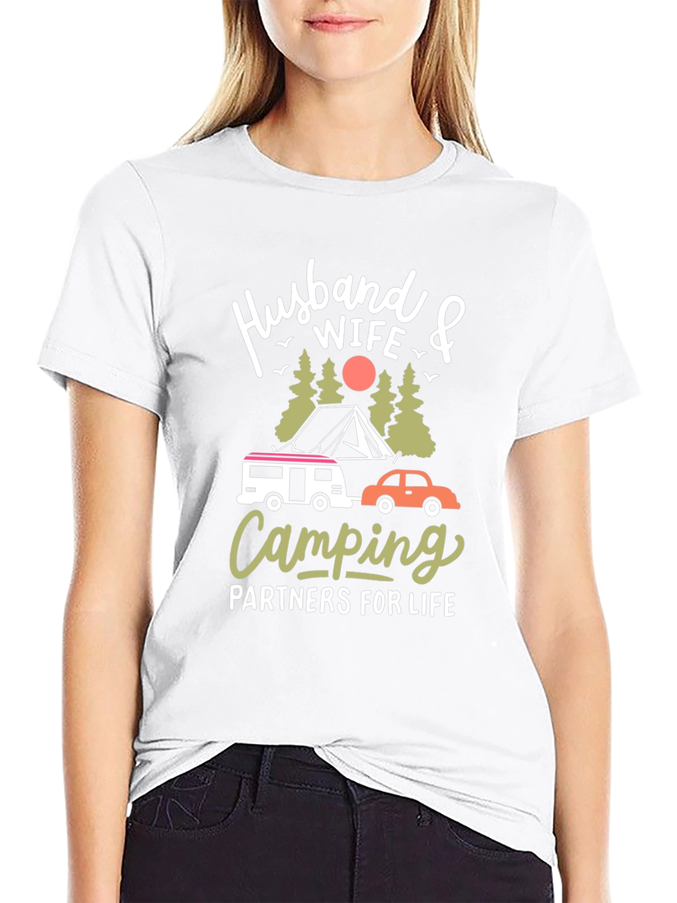 Husband Wife Camping Partners T-Shirt