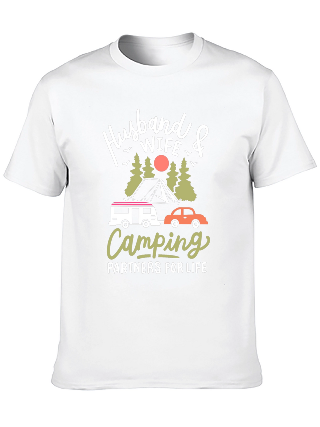 Husband Wife Camping Partners T-Shirt