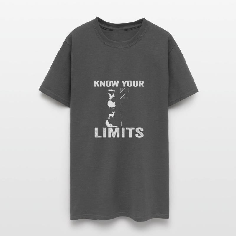 Know Your Limits Funny Fishing Hunter Mens Hunting