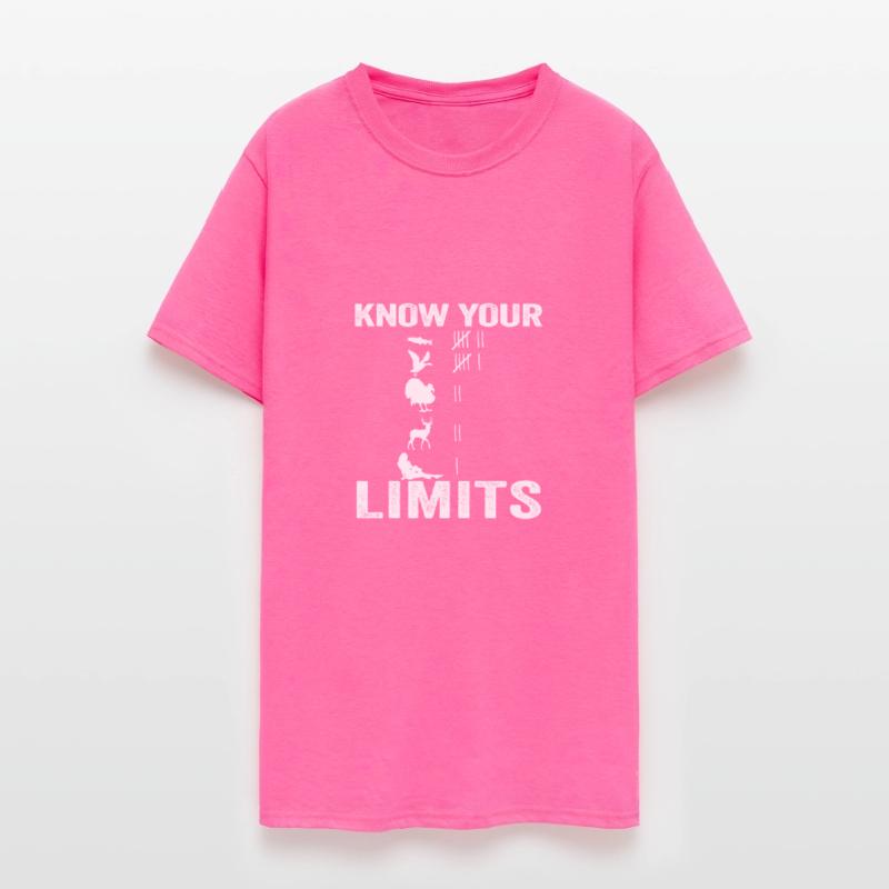 Know Your Limits Funny Fishing Hunter Mens Hunting