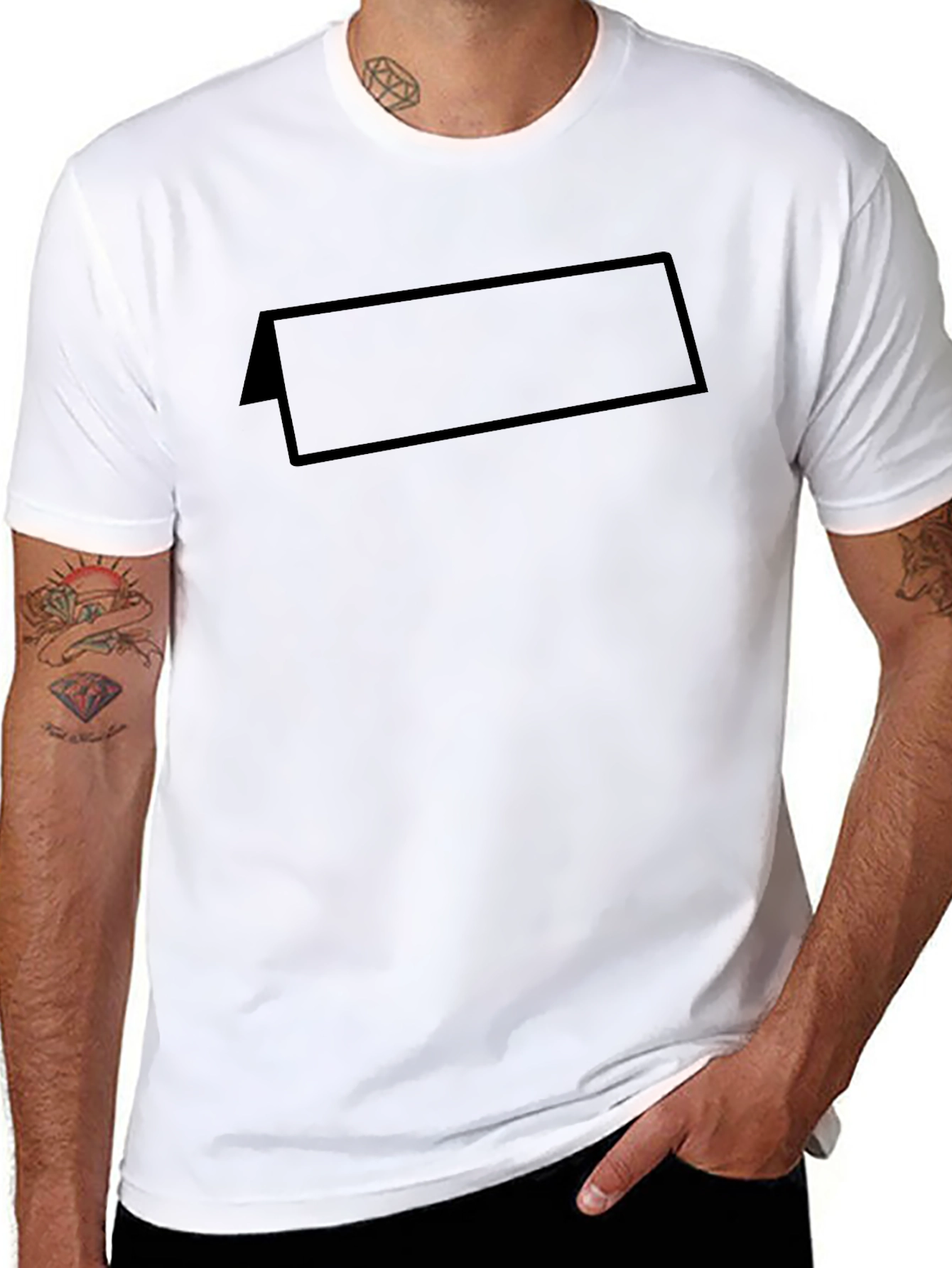 Mens Black Casual Short Sleeve T-Shirt
