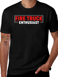 Fire Truck Enthusiast Graphic T-Shirt