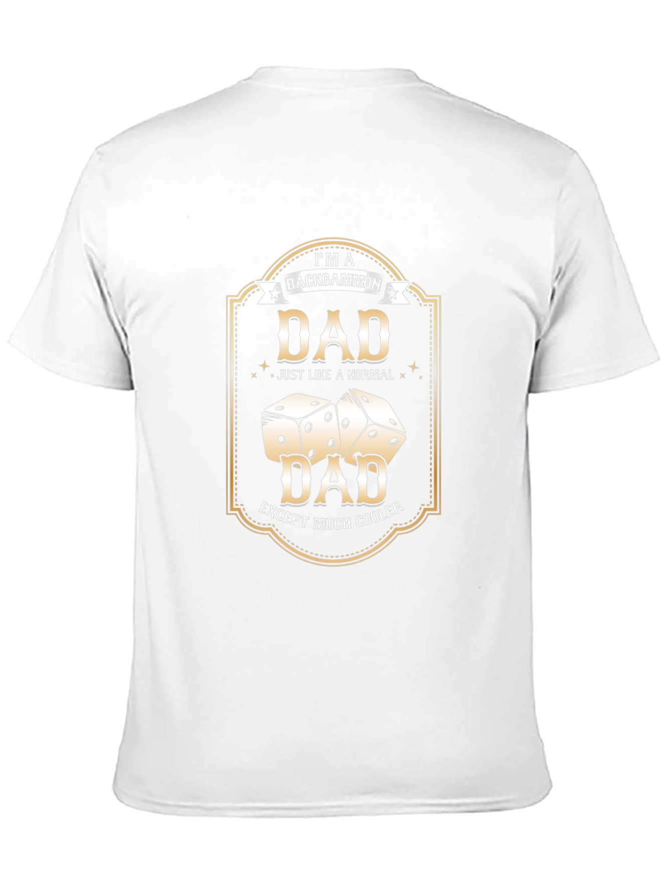 Backgammon Dad T-Shirt - Cooler Than Normal