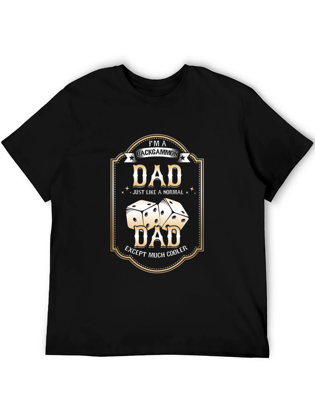 Backgammon Dad T-Shirt - Cooler Than Normal