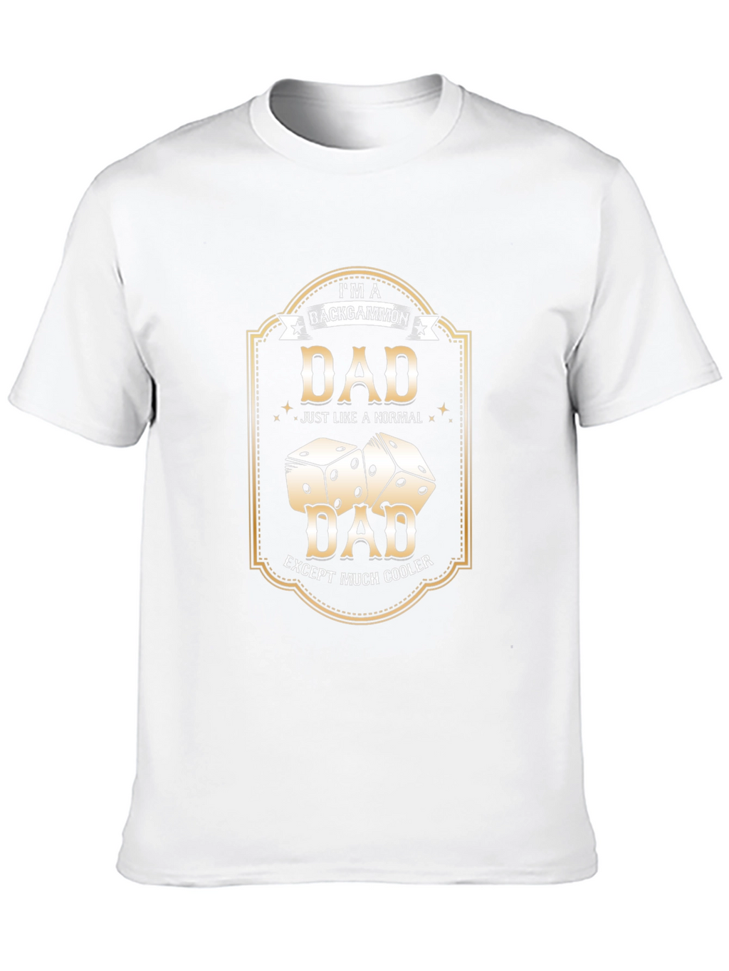 Backgammon Dad T-Shirt - Cooler Than Normal
