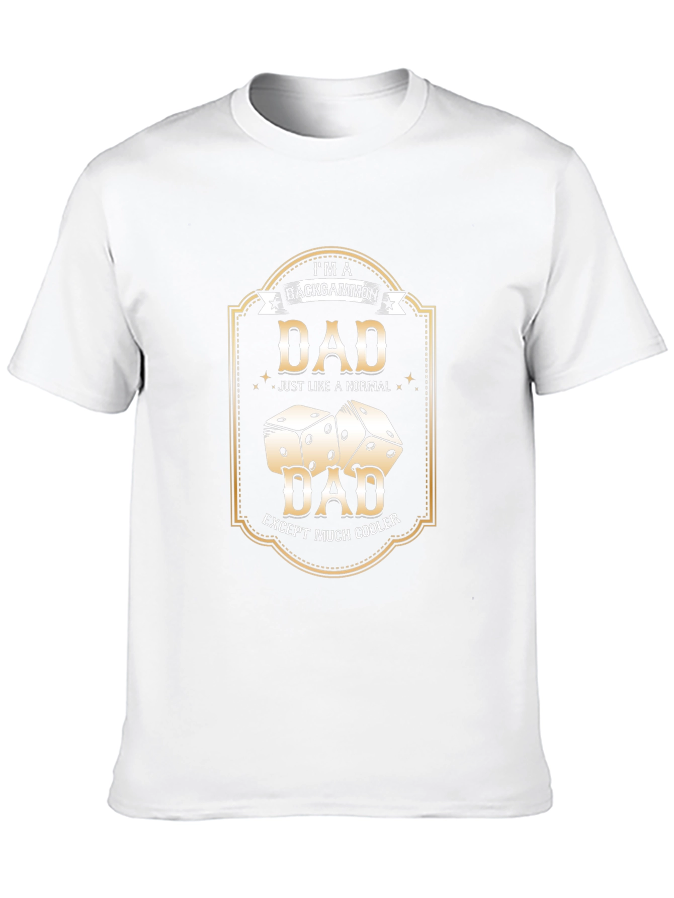 Backgammon Dad T-Shirt - Cooler Than Normal