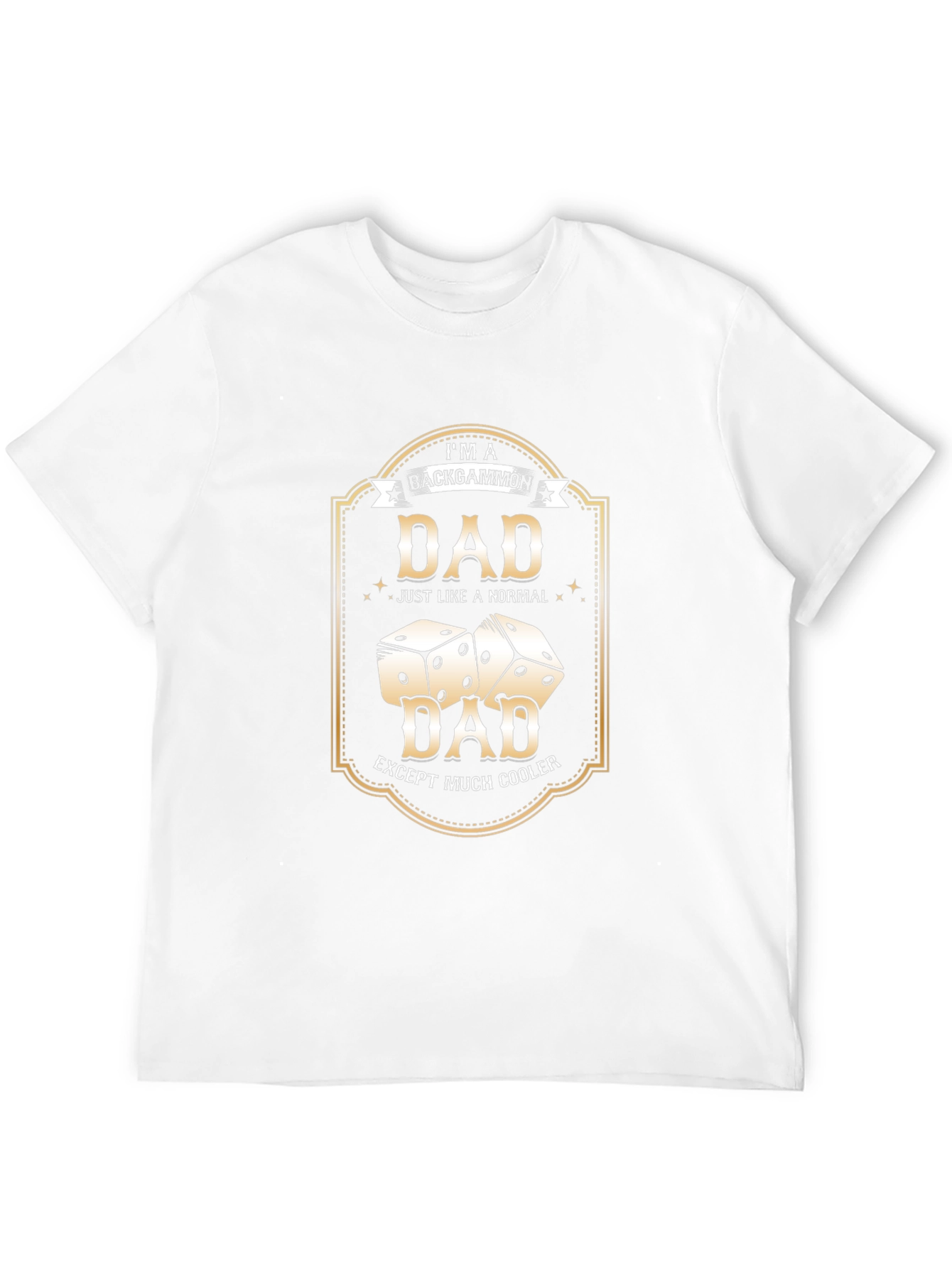 Backgammon Dad T-Shirt - Cooler Than Normal
