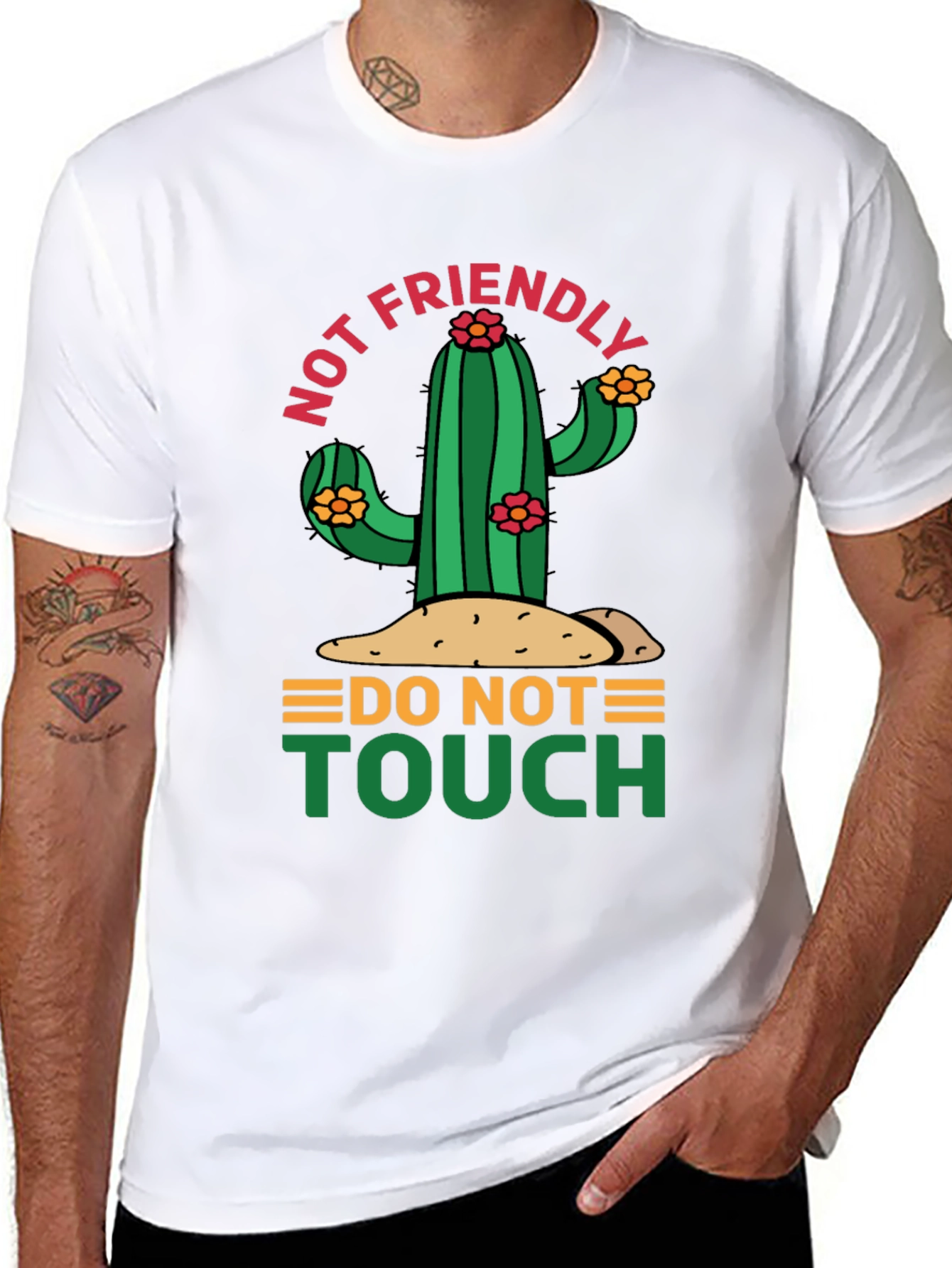 Not Friendly Cactus Graphic Tee