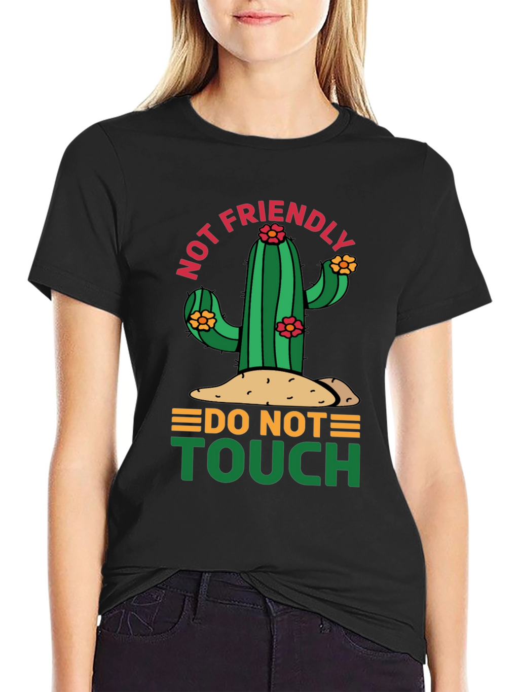 Not Friendly Cactus Graphic Tee