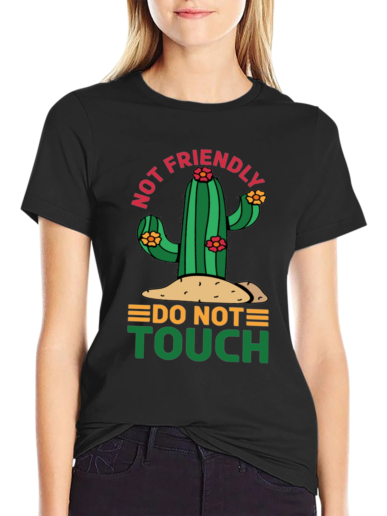 Not Friendly Cactus Graphic Tee