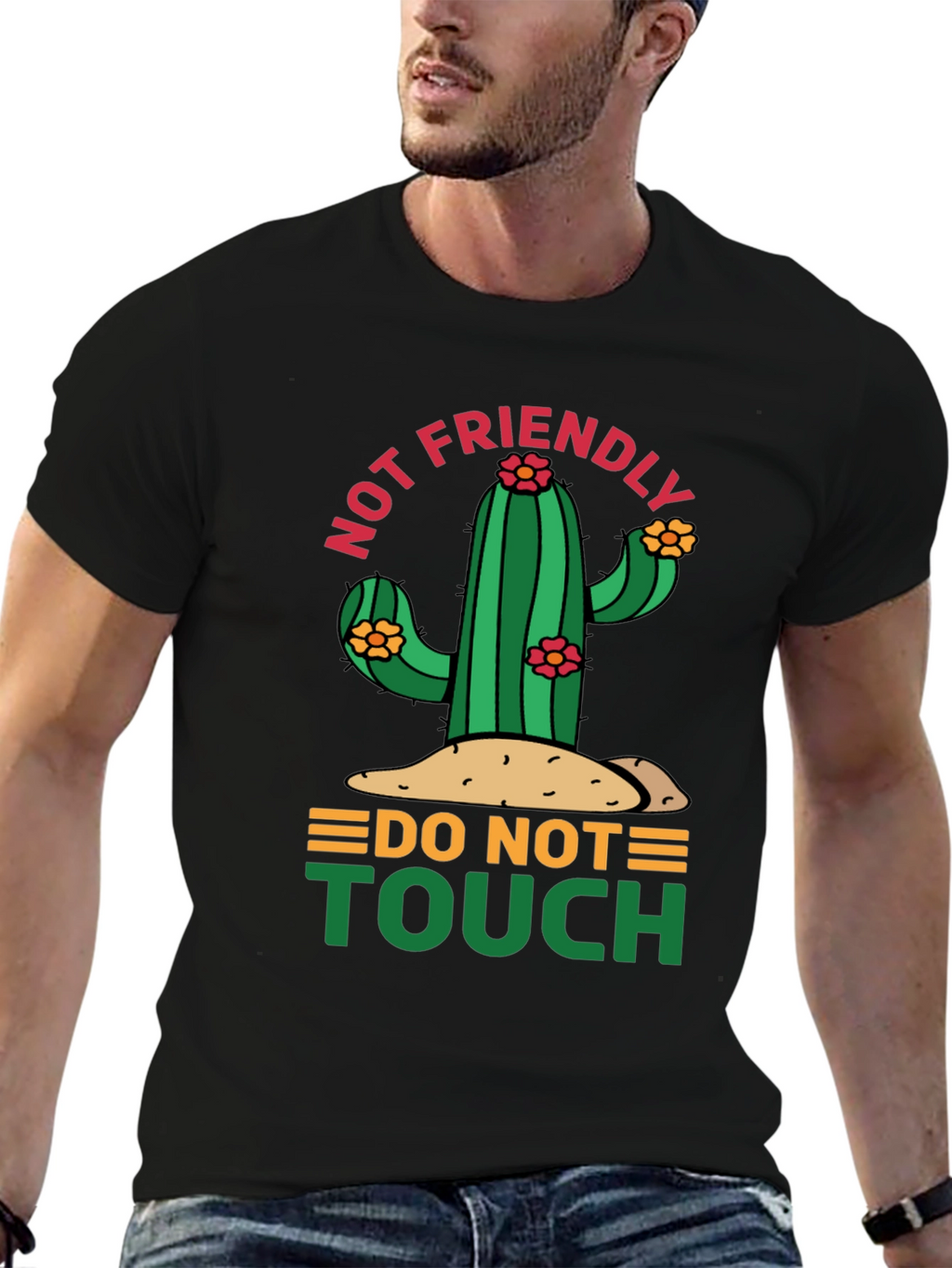 Not Friendly Cactus Graphic Tee
