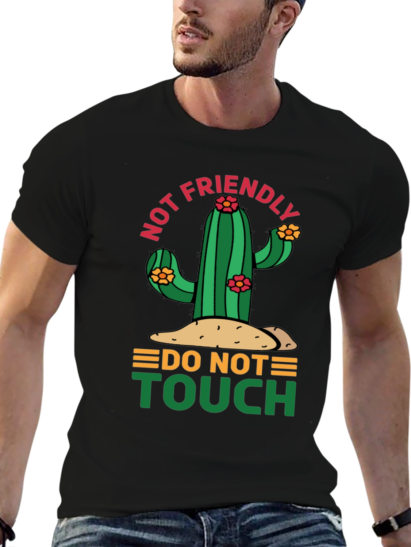 Not Friendly Cactus Graphic Tee