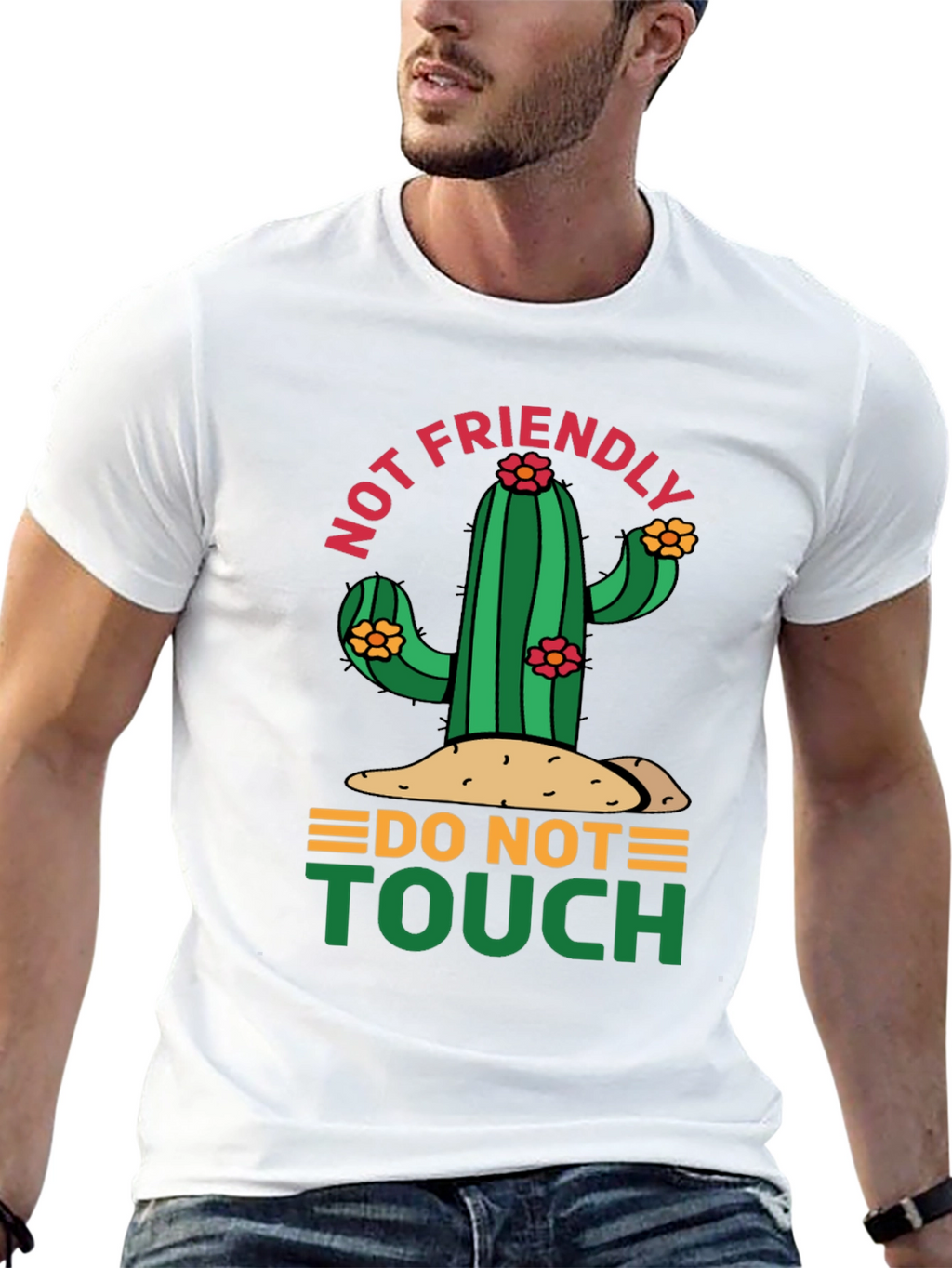 Not Friendly Cactus Graphic Tee