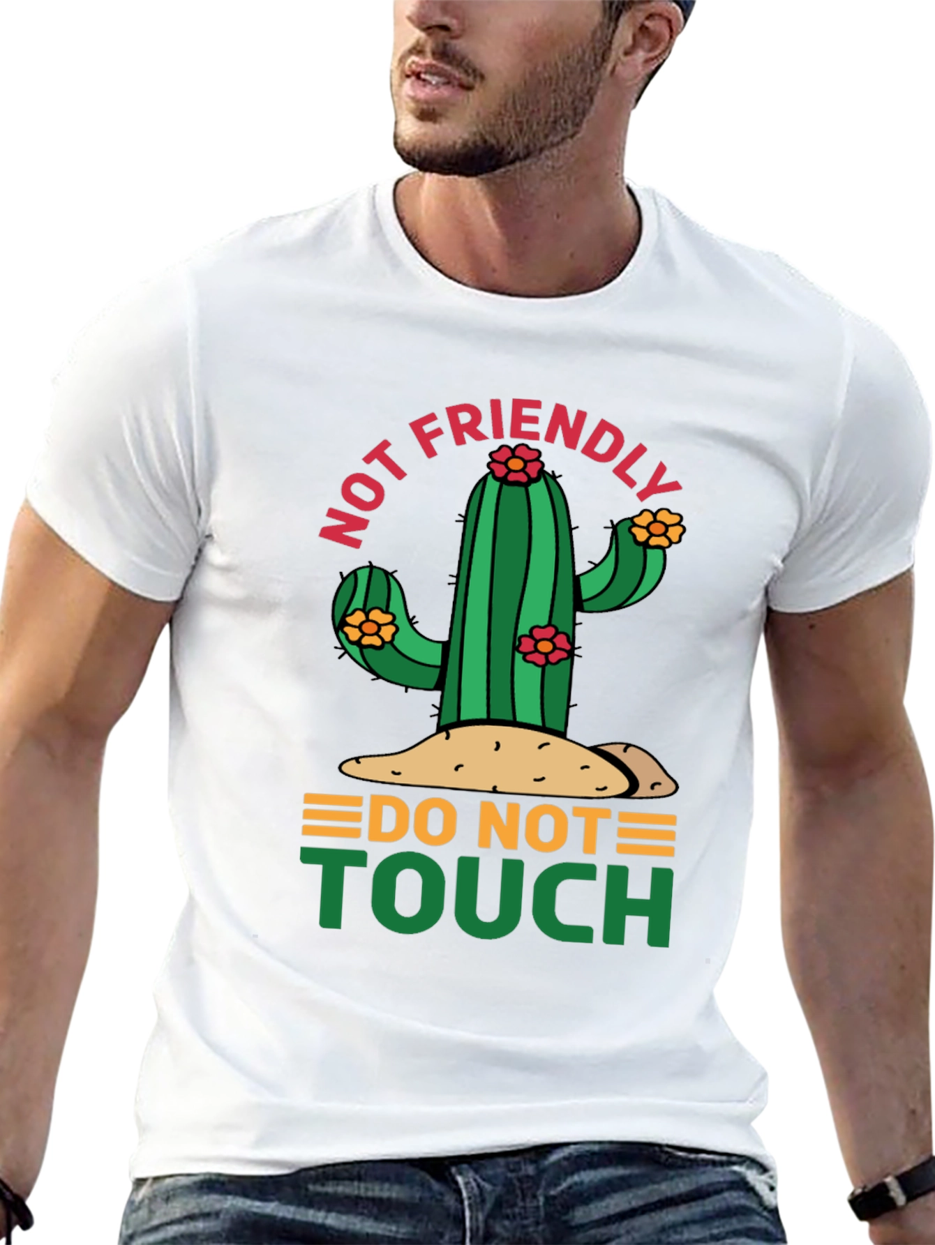 Not Friendly Cactus Graphic Tee