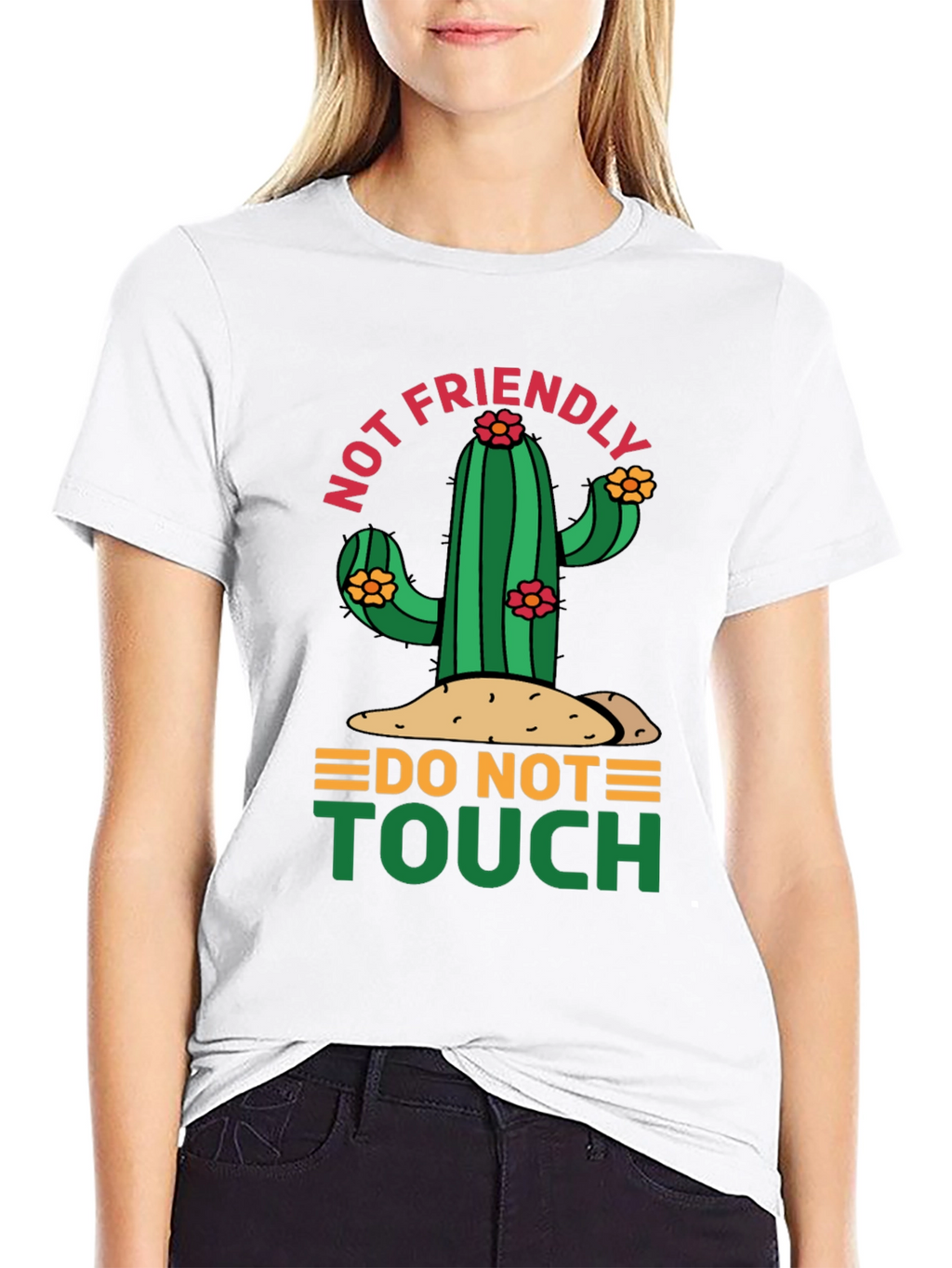 Not Friendly Cactus Graphic Tee