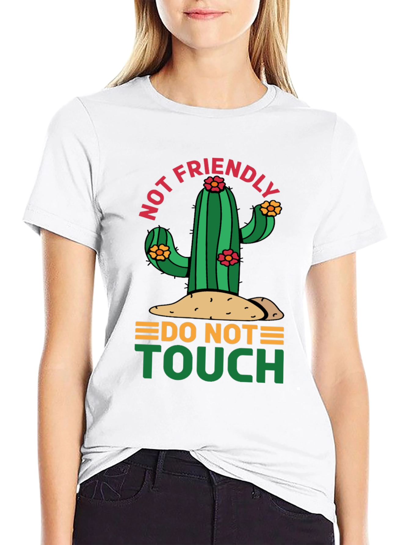 Not Friendly Cactus Graphic Tee