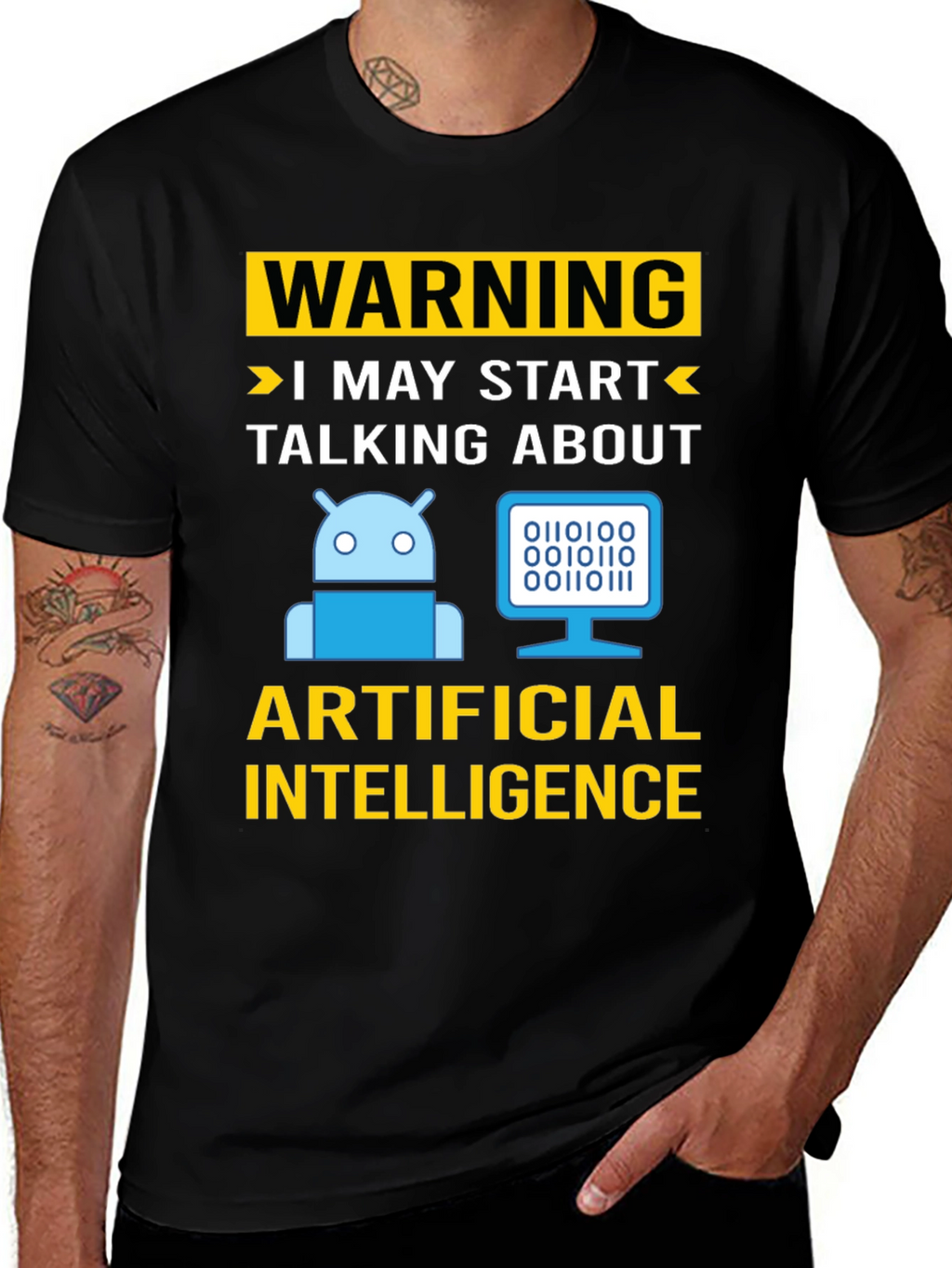 Warning AI Humor T-Shirt