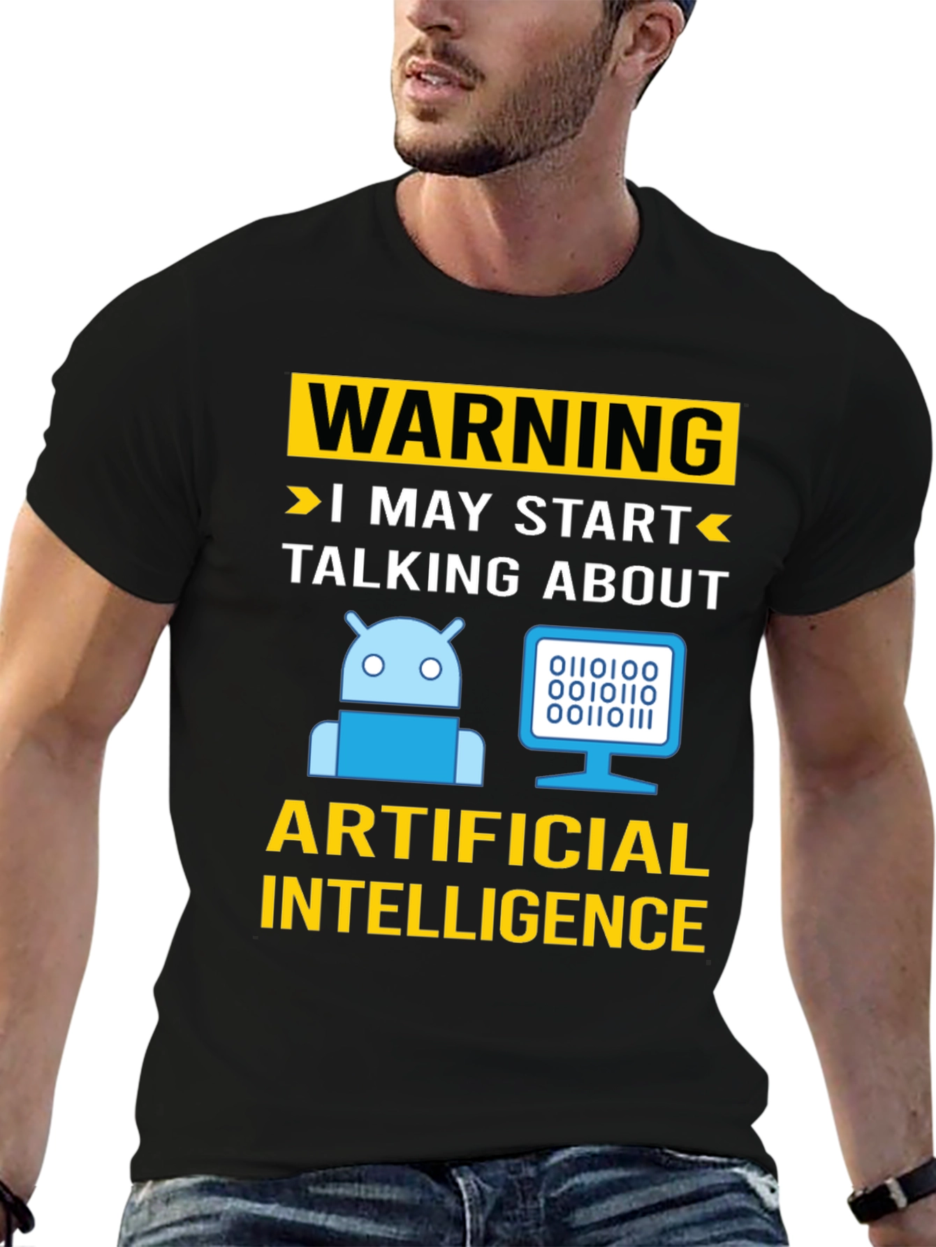 Warning AI Humor T-Shirt