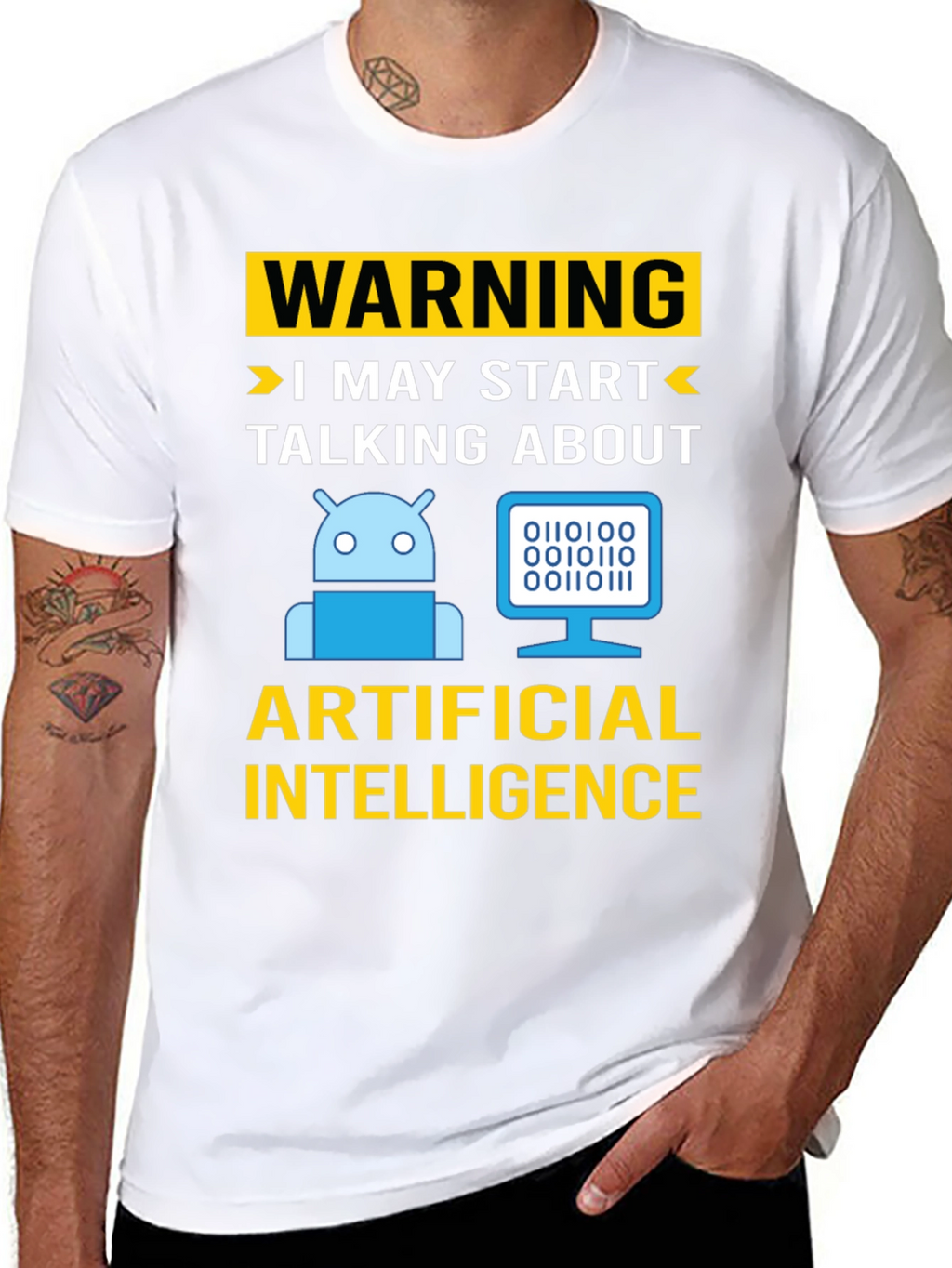 Warning AI Humor T-Shirt