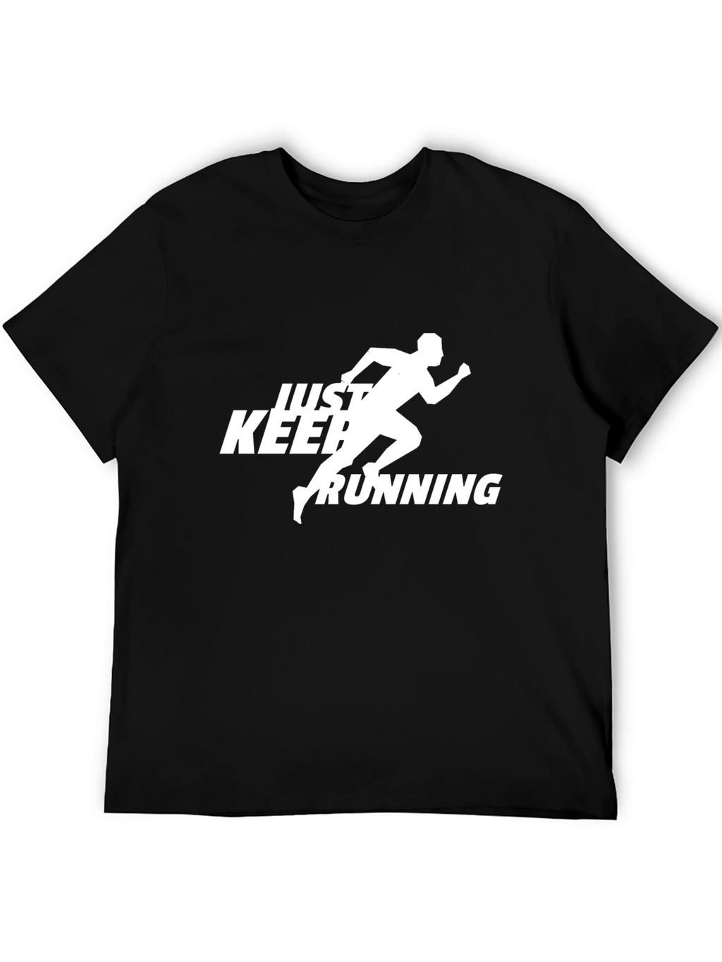 Just Keep Running Black T-Shirt