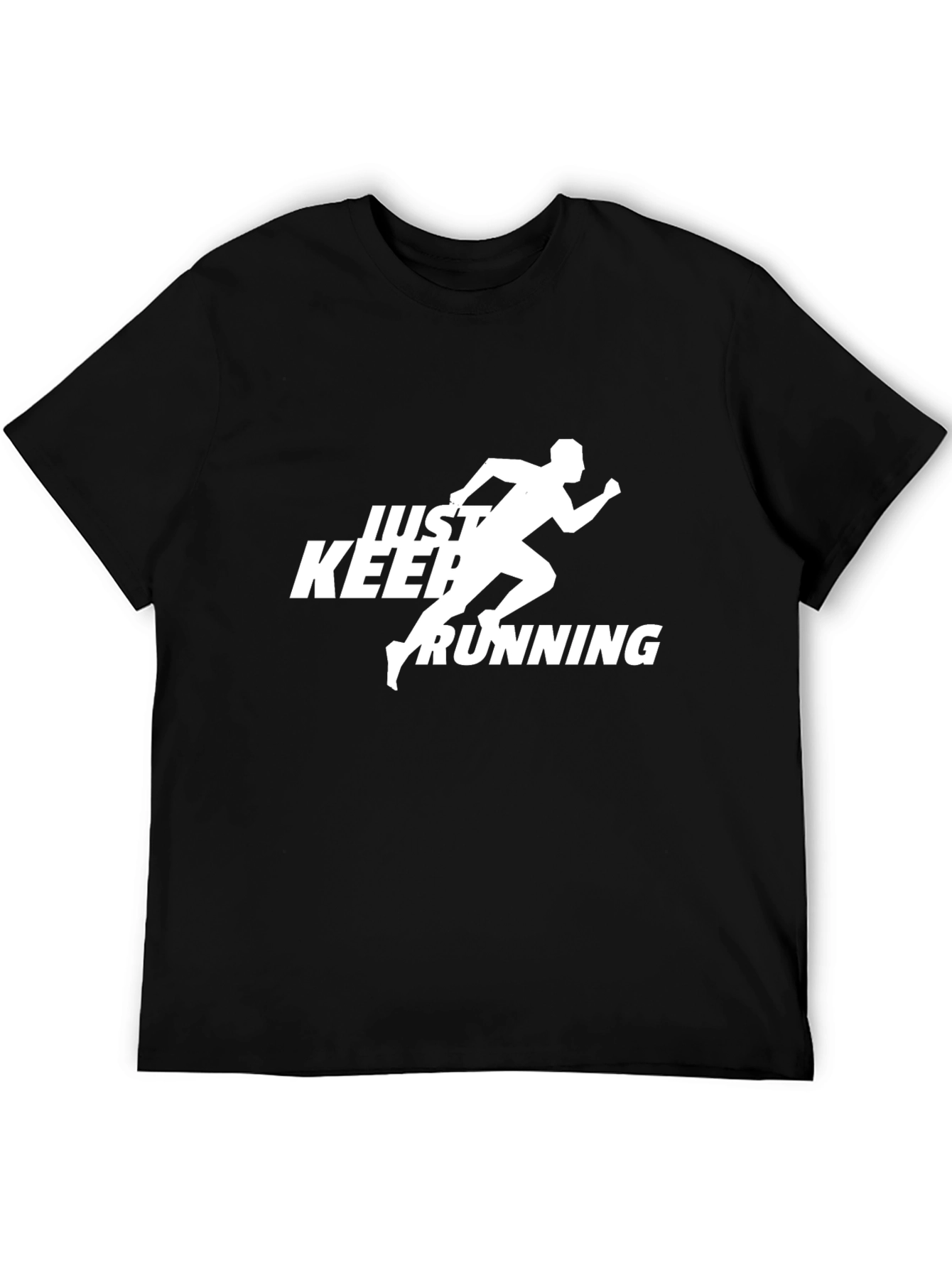 Just Keep Running Black T-Shirt