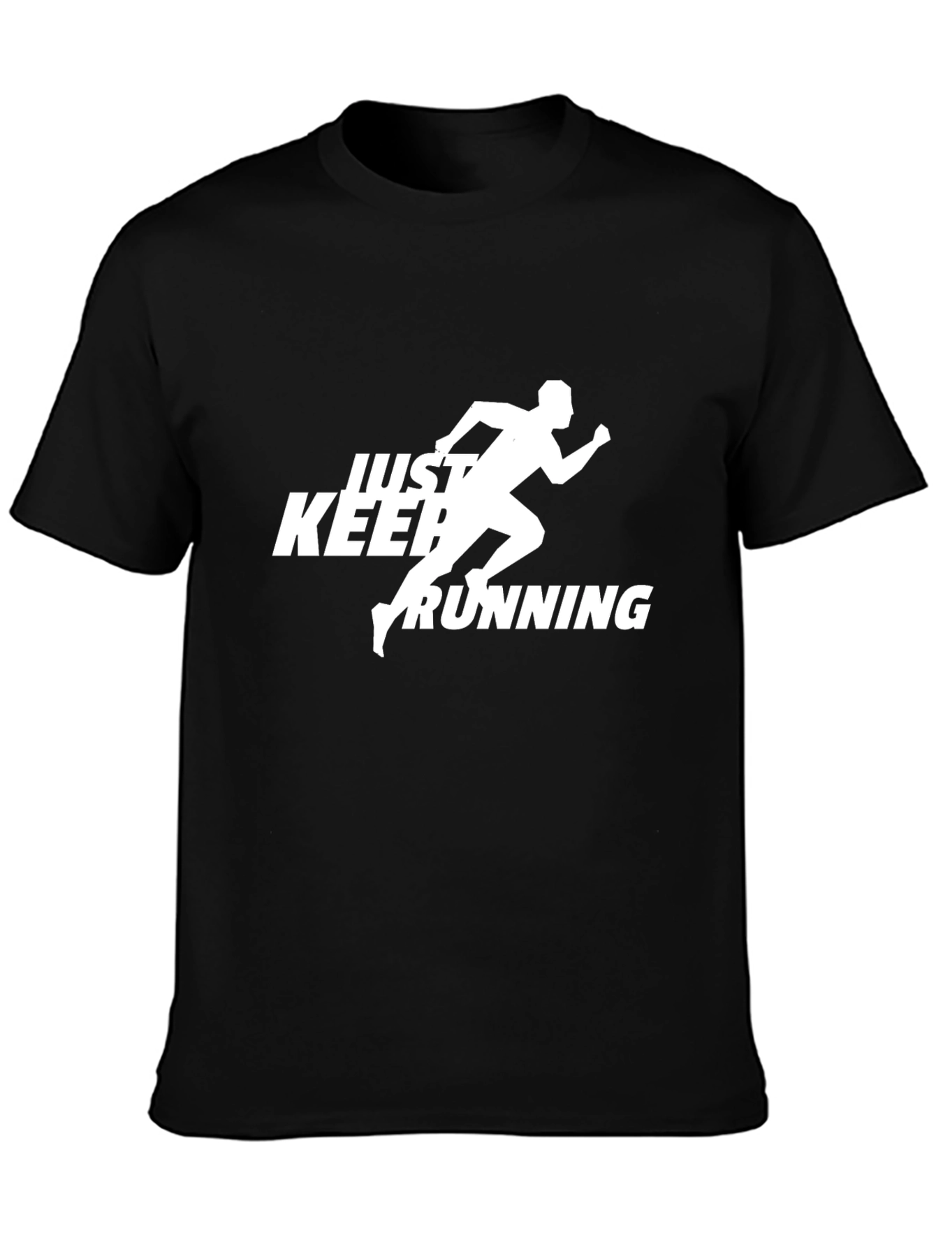 Just Keep Running Black T-Shirt