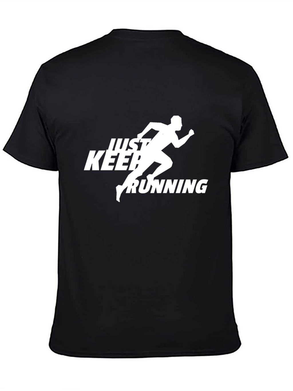 Just Keep Running Black T-Shirt