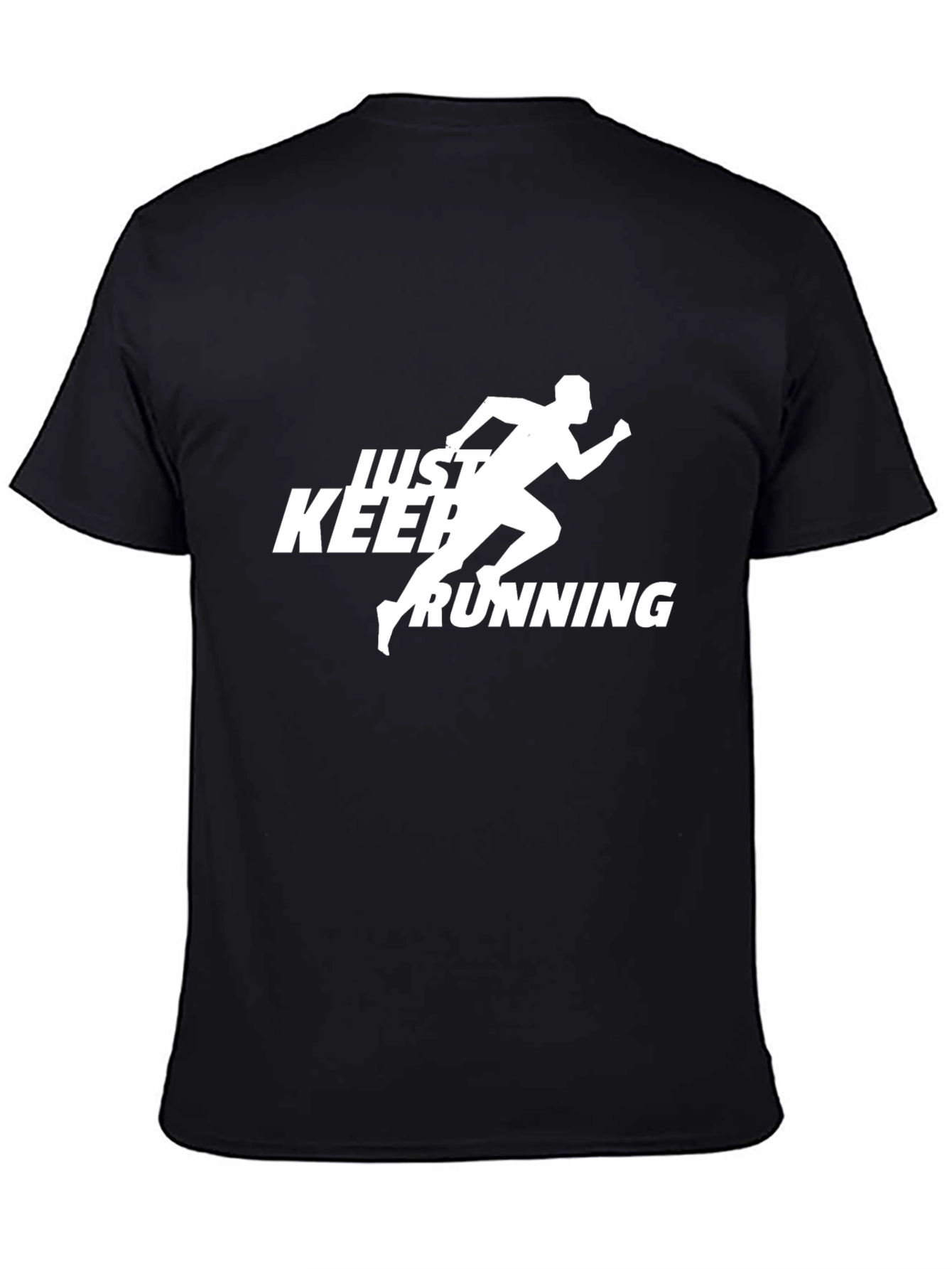 Just Keep Running Black T-Shirt