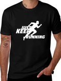 Just Keep Running Black T-Shirt