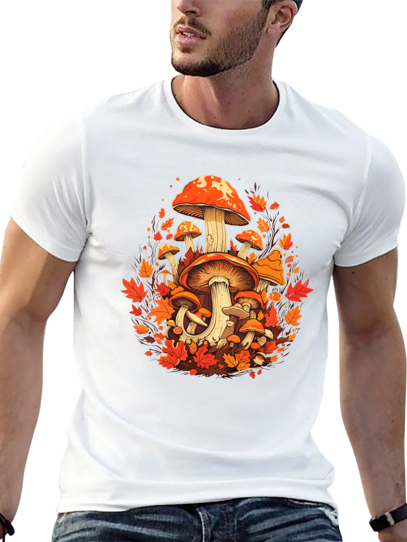 Autumn Mushroom Graphic Tee