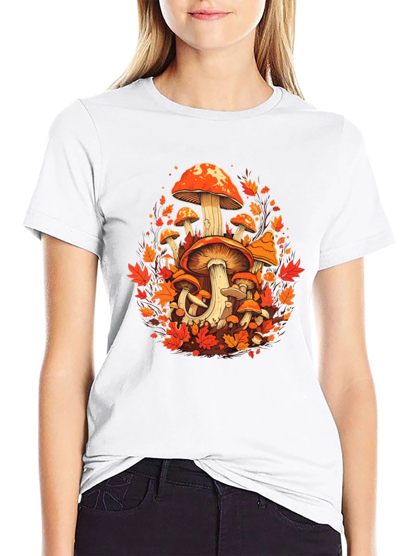 Autumn Mushroom Graphic Tee