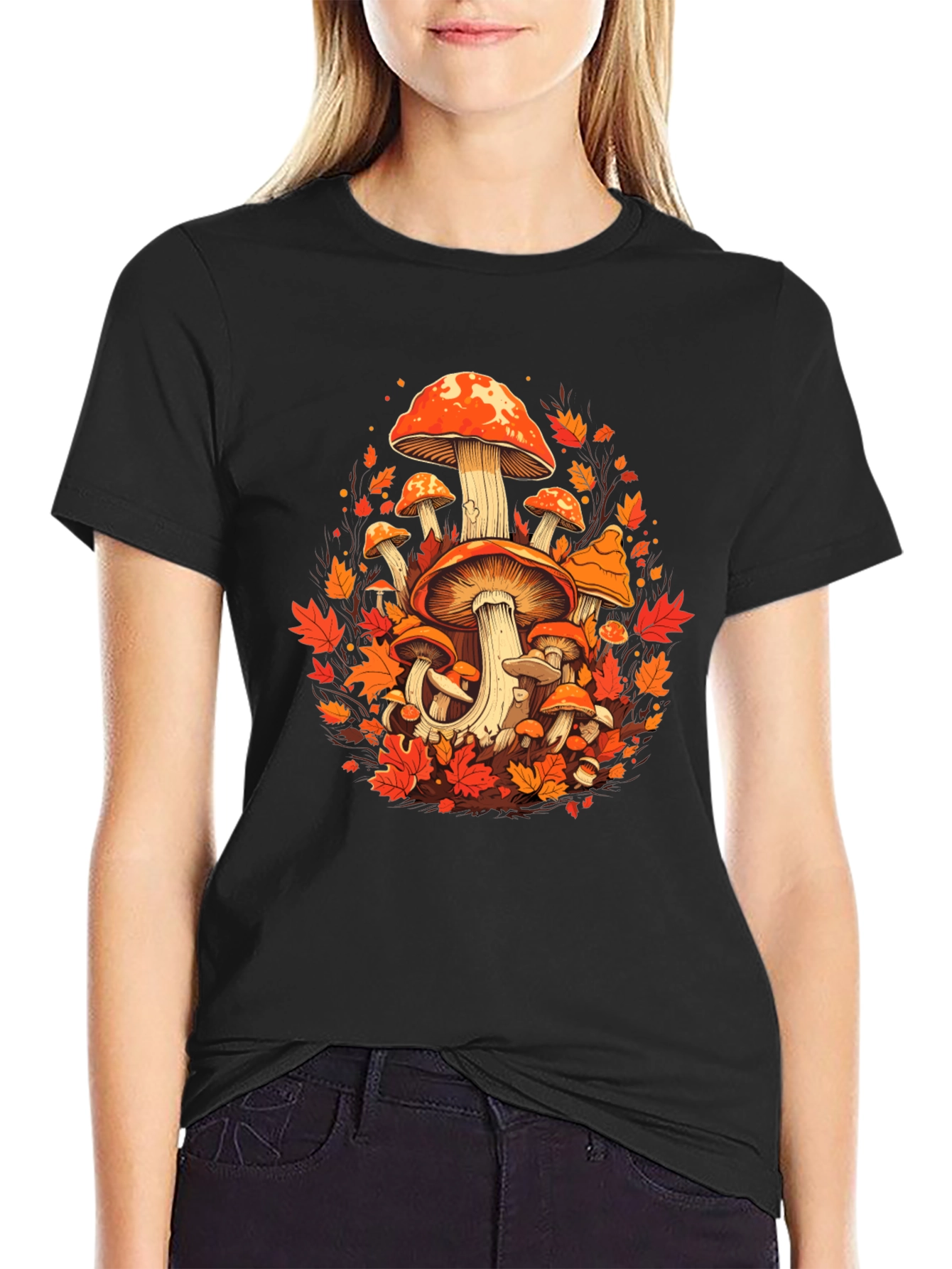 Autumn Mushroom Graphic Tee