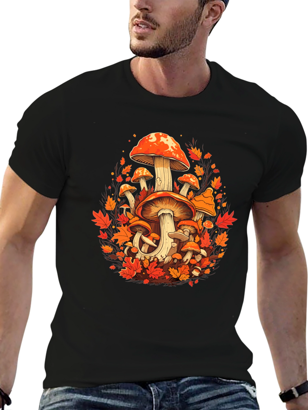 Autumn Mushroom Graphic Tee