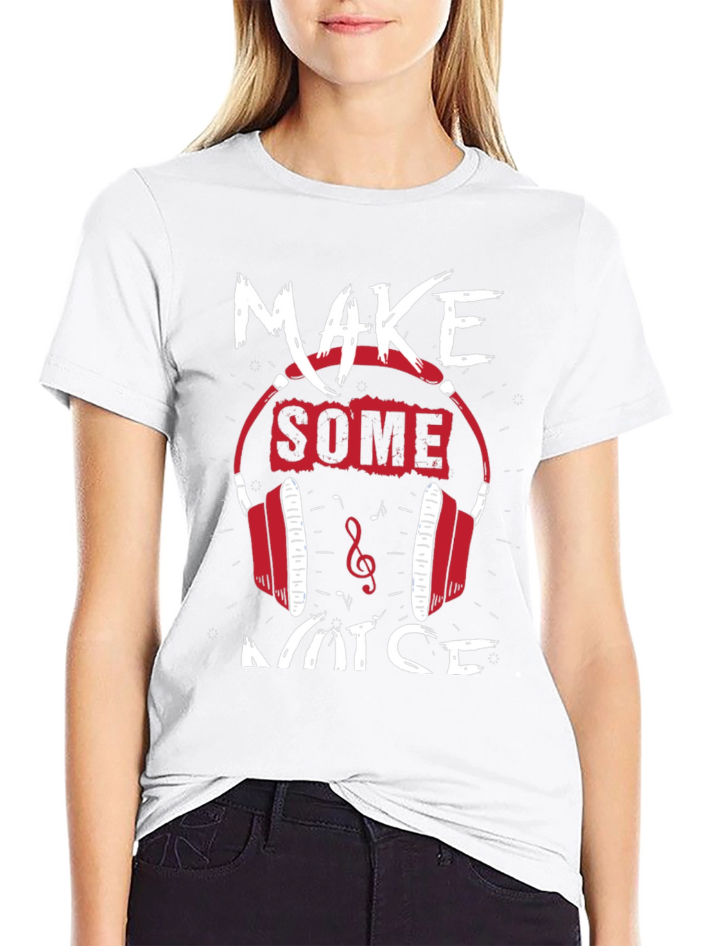 Make Some Noise Graphic Tee - Music Lover Shirt