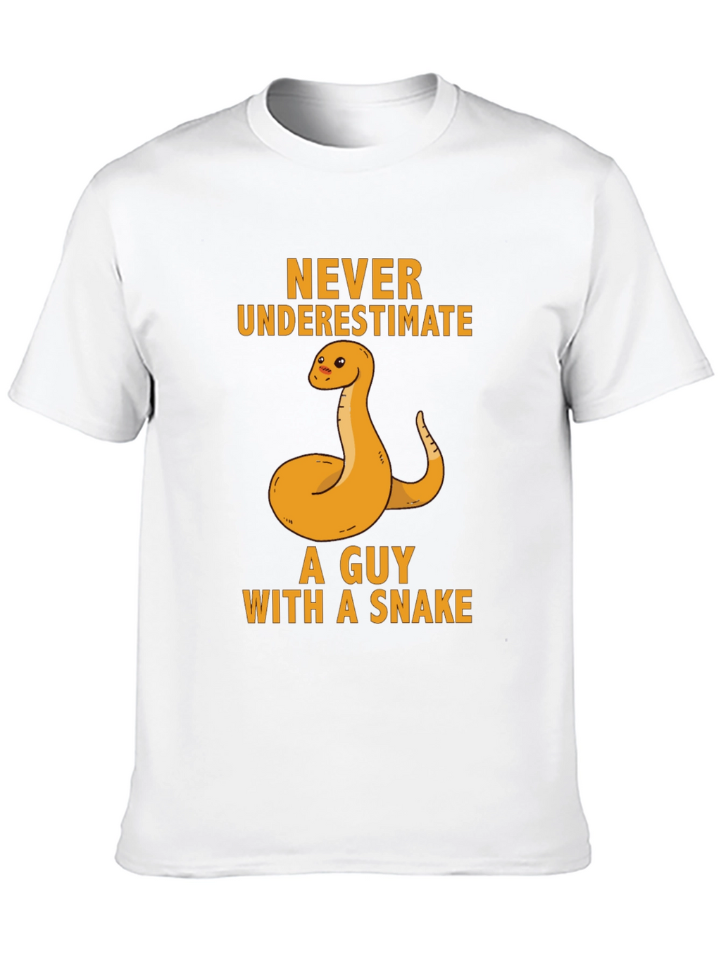 Never Underestimate Guy With Snake T-Shirt