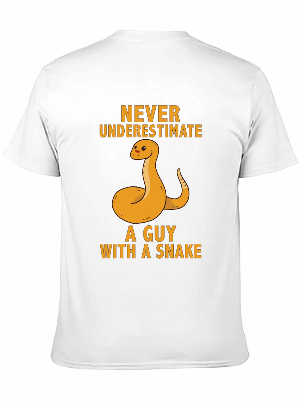 Never Underestimate Guy With Snake T-Shirt