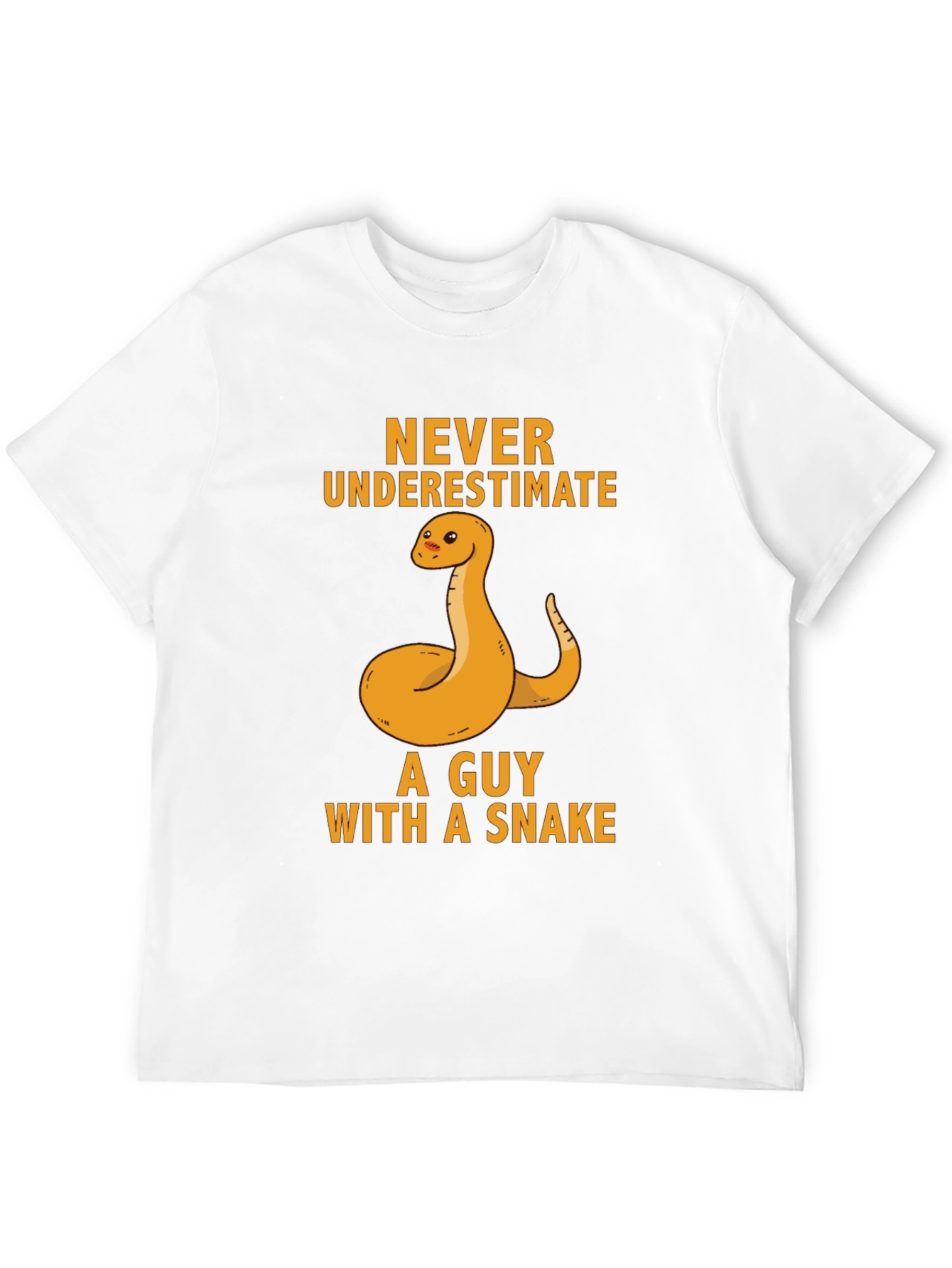 Never Underestimate Guy With Snake T-Shirt