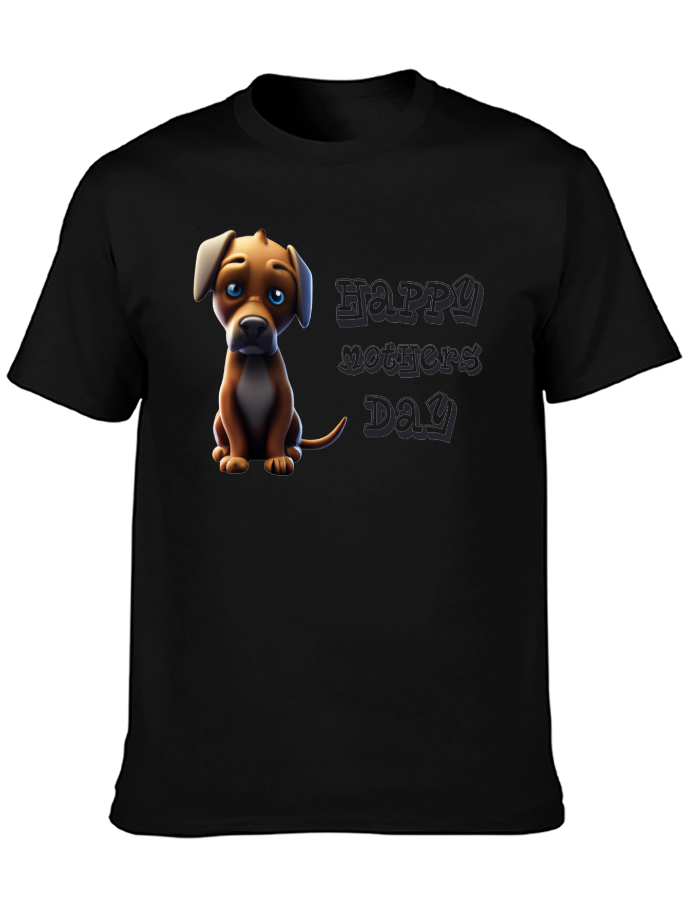 Puppy Happy Mothers Day Graphic Tee