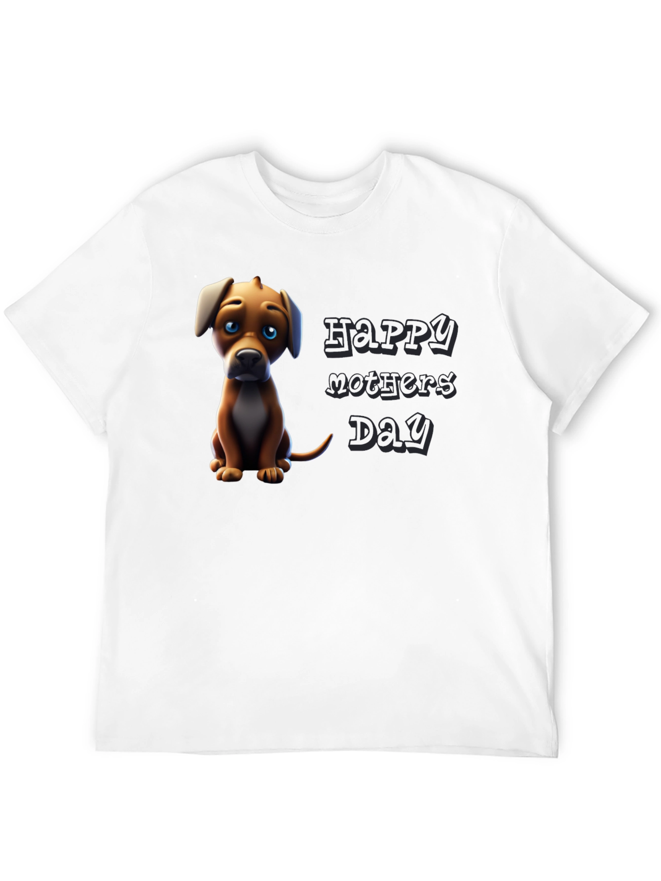 Puppy Happy Mothers Day Graphic Tee
