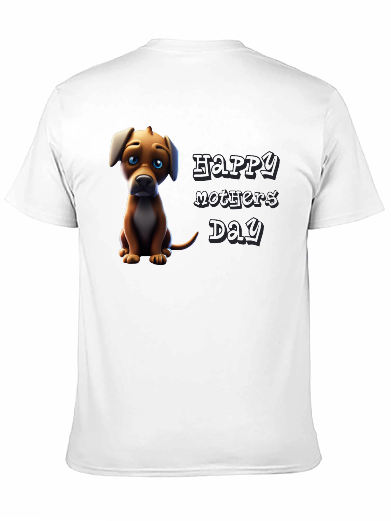 Puppy Happy Mothers Day Graphic Tee