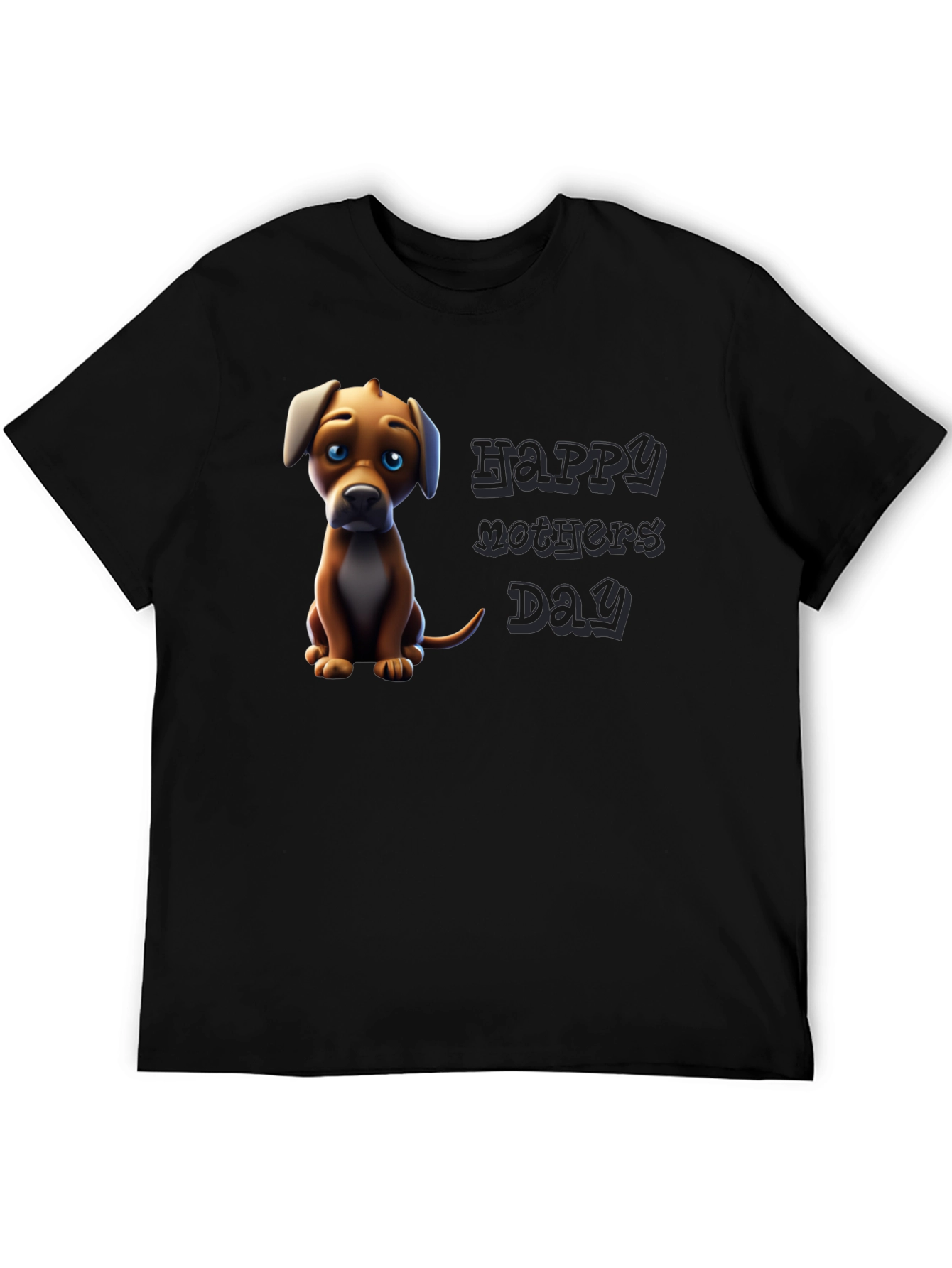 Puppy Happy Mothers Day Graphic Tee